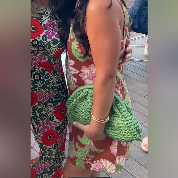 MANGO— Linen Printed Mini Dress - Picture 4 of 4